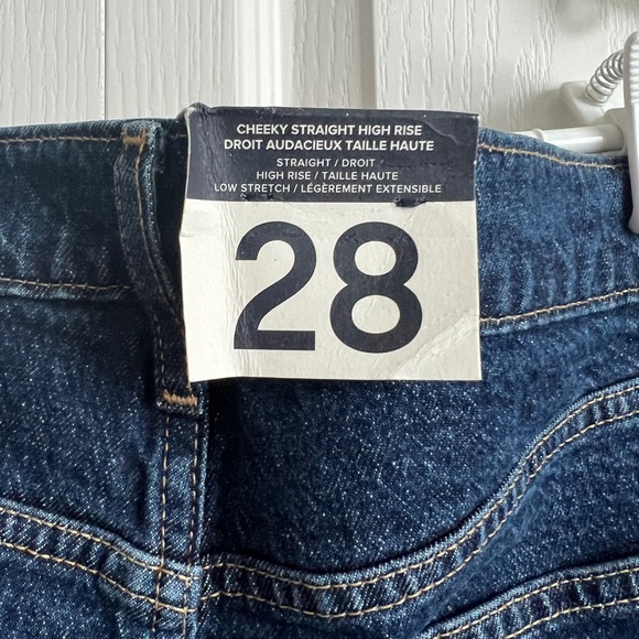 New Gap cheeky straight high rise jeans sz 28 - Picture 3 of 5